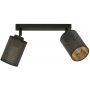 Emibig Bronx lampa podsufitowa 2x60W czarny/złoty 1152/2 zdj.2