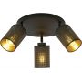 Emibig Bronx lampa podsufitowa 3x60W czarny/złoty 1152/4PREM zdj.1