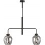 Emibig Lukka lampa podsufitowa 2x60 czarny/szkło grafitowe 1163/2 zdj.2