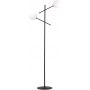 Emibig Linear lampa stojąca 2x40W czarny/szkło białe 1169/LP2 zdj.2