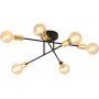 Emibig Veken 6B Gold lampa podsufitowa 6x60W czarna/złota 1175/6B zdj.6