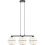 Emibig Malia lampa wisząca 3x60W biały/złoty/czarny 1184/3 zdj.1