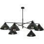 Emibig Maverick lampa podsufitowa 6x60W czarna 1211/6 zdj.1