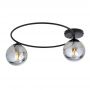 Emibig Sopra lampa podsufitowa 2x10 W czarny/szkło grafitowe 1256/2 zdj.3