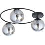 Emibig Sopra lampa podsufitowa 3x10 W czarny/szkło grafitowe 1256/3 zdj.1