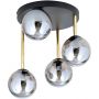 Emibig Dolce lampa podsufitowa 4x10 W czarny/szkło grafitowe 1259/4 zdj.1