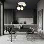 Emibig Dolce lampa podsufitowa 3x10 W biały/szkło mleczne 1261/3 zdj.4
