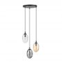Emibig Astral lampa wisząca 3x10 W czarny/przezroczysty/grafitowy/miodowy 1268/3PREM zdj.3