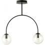 Emibig Archi lampa podsufitowa 2x10 W czarny/szkło przezroczyste 1286/2 zdj.1