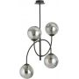 Emibig Archi lampa podsufitowa 4x10 W czarny/szkło grafitowe 1287/4B zdj.1