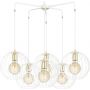 Emibig Albio lampa wisząca 6x15 W biała-złota 145/6 zdj.1