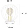 Emibig Albio lampa stołowa 1x60W biały/złoty 145/LN1 zdj.2