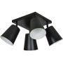 Emibig Prism lampa podsufitowa 4x60W czarny/biały 385/4 zdj.1