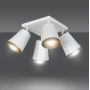 Emibig Prism lampa podsufitowa 4x60W biały/złoty 407/4 zdj.2