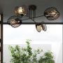 Emibig Talia lampa podsufitowa 4x15 W czarna-złota 1181/4 zdj.7
