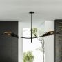 Emibig Lotus lampa podsufitowa 2x10 W czarna-złota 1106/2 zdj.5