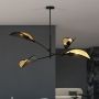 Emibig Lotus lampa podsufitowa 4x10 W czarna-złota 1106/4 zdj.5