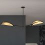 Emibig Lotus lampa podsufitowa 2x10 W czarna-beżowa 1108/2 zdj.5