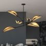 Emibig Lotus lampa podsufitowa 6x10 W czarna-beżowa 1108/6 zdj.6