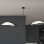 Emibig Lotus lampa podsufitowa 2x10 W biała-czarna-złota 1107/2 zdj.5