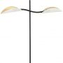 Emibig Lotus lampa stojąca 2x10 W biała-czarna-złota 1107/LP2 zdj.4