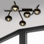 Emibig Smart Stripe lampa podsufitowa 5x10 W czarna-przezroczysta 1105/5 zdj.6