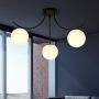 Emibig Boston lampa podsufitowa 3x10 W czarna-opal 1109/3 zdj.6