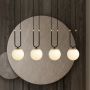 Emibig Glam lampa wisząca 4x10 W czarna-opal 1112/4 zdj.7