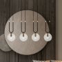 Emibig Glam lampa wisząca 4x10 W czarna-przezroczysta 1114/4 zdj.7