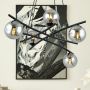 Emibig Essa lampa wisząca 5x10 W czarna-grafitowa 1203/5 zdj.4