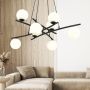 Emibig Essa lampa wisząca 8x10 W biała-czarna 1201/8 zdj.4
