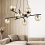 Emibig Essa lampa wisząca 8x10 W czarna 1204/8 zdj.4