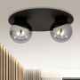 Emibig Solar lampa podsufitowa 2x10 W czarna-grafitowa 1128/2 zdj.5