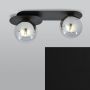 Emibig Plaza lampa podsufitowa 2x10 W czarna-grafitowa 1119/2 zdj.5