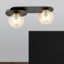 Emibig Plaza lampa podsufitowa 2x10 W czarna-bursztynowa 1120/2 zdj.5