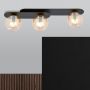 Emibig Plaza lampa podsufitowa 3x10 W czarna-bursztynowa 1120/3 zdj.7