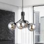 Emibig Nova lampa wisząca 4x10 W czarna-grafitowa 1140/4 zdj.4