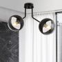 Emibig Nova Stripe lampa podsufitowa 2x10 W czarna-przezroczysta 1139/2 zdj.6