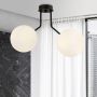 Emibig Nova lampa podsufitowa 2x10 W czarna-opal 1138/2 zdj.5