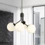 Emibig Nova lampa wisząca 4x10 W czarna-opal 1138/4 zdj.5
