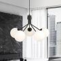 Emibig Nova lampa wisząca 5x10 W czarna-opal 1138/5 zdj.7