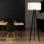 Emibig Aston lampa stojąca 1x15 W biała-czarna-złota 1147/LP1 zdj.5