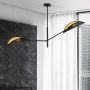 Emibig Vene lampa podsufitowa 2x10 W czarna-złota 1158/2 zdj.4