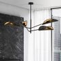 Emibig Vene lampa podsufitowa 4x10 W czarna-złota 1158/4 zdj.4