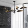 Emibig Vene lampa podsufitowa 6x10 W czarna-złota 1158/6 zdj.4