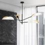 Emibig Vene lampa podsufitowa 4x10 W biała-czarna-złota 1159/4 zdj.4
