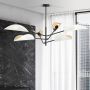 Emibig Vene lampa podsufitowa 6x10 W biała-czarna-złota 1159/6 zdj.4