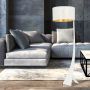 Emibig Estrella lampa stojąca 1x15 W biała-złota 1155/LP1 zdj.4