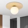 Emibig Kenzo lampa podsufitowa 1x10 W drewno-opal 1142/1B zdj.6