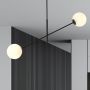 Emibig Linear lampa podsufitowa 2x10 W biała-czarna 1169/2 zdj.5